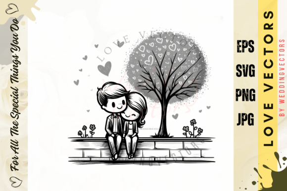 C486 Vectors: Capturing Romance in Pastel Illustrations