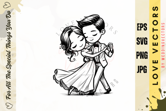 C4910: A Modern Wedding Vector for Elegant Designs