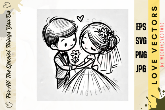 C683: Elegant Wedding Illustrations for Timeless Designs