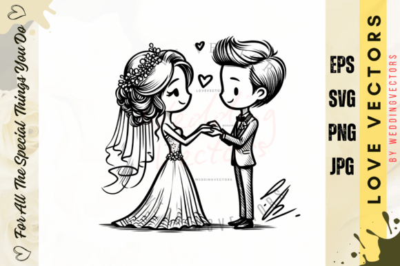 Designing Romance: The Versatility of Wedding Vectors