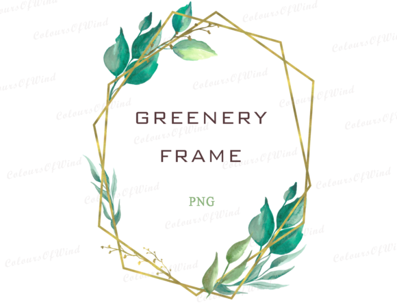 Designing with Organic Elegance: The Watercolor Greenery Frame