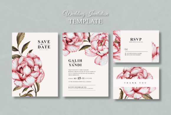 Elegant Peony Watercolor Wedding Invitation Suite: A Designer's Guide
