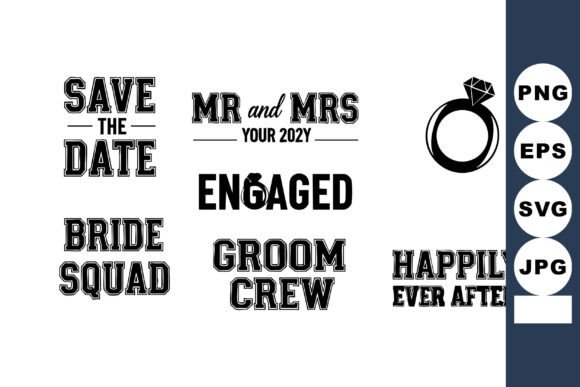 Save the Date Wedding Vector: Bold Black Romance for Your Designs