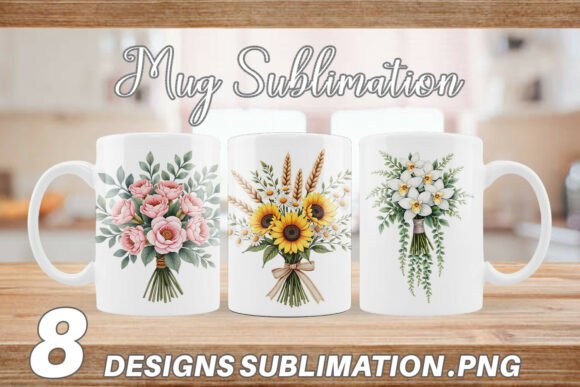Timeless Elegance: Vintage Botanical Wedding Mug Wrap Designs