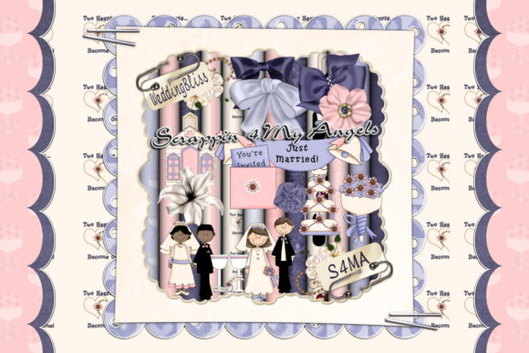 Wedding Bliss Scrapkit: Your Complete Design Toolkit