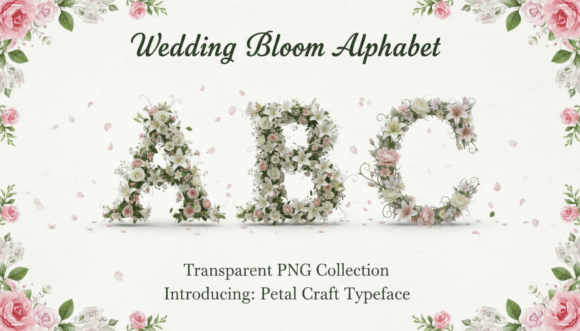 Wedding Bloom Alphabet Png Letters: A Fresh Take on Floral Typography