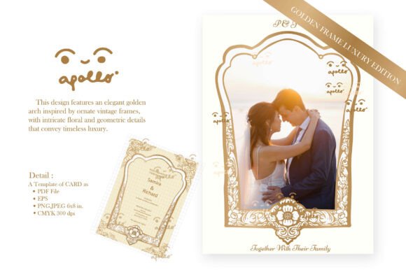 Wedding Invitation Card Template- Set05: A Touch of Timeless Elegance